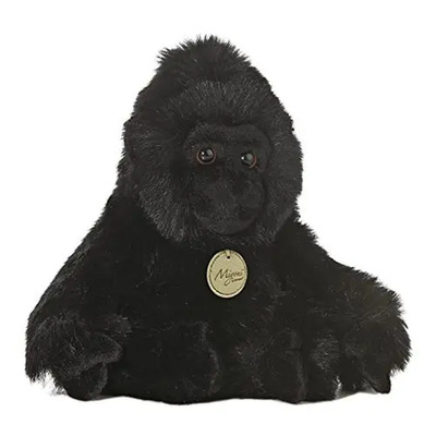 Aurora Peluche Miyoni Gorila Animal Realista Color Negro 25cm Multi