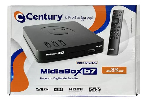Recpetor Parabolica Digital Century Midia Box B7