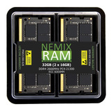 Nemix Ram 32 Gb (2 X 16 Gb) Ddr4-2666 Pc4-21300 Ecc Sodimm C