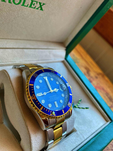 Reloj Submariner Date Vintage Blue Gold