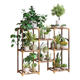 Soportes Para Plantas De Interiores, Estante De Madera De Ex