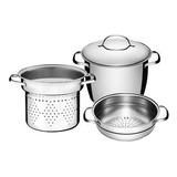 Set Olla Cozzipastas Vaporiera Tramontina Allegra C