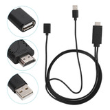 2 En 1 1080p Usb Hembra A Hdmi Macho Hdtv Cable Adaptador