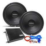 Combo Subwoofer Rockford 12 Pulgadas + Potencia 600w Audio