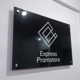 Placa Personalizada Em Acrílico Nome/logo/marca