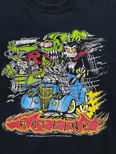 Camiseta Vintage De Rat Fink Big Daddy Ed Roth, 100% Algodón | Meses sin interés