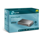 Switch 8p Gigabit 4-poe Easy Smart Tl-sg108pe Tp Link