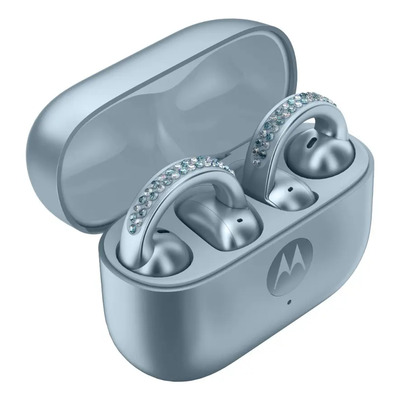 Moto Buds Loop By Swarovski Celeste | Meses sin interés
