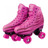 Patins Rosa Roller Skate. 