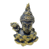 Incensário Buda  Busto Fumaça Invertida Resina De Qualidade