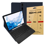 Capa Tab S8 Plus 12. 4 Case Com Teclado Touchpad + Pelicula