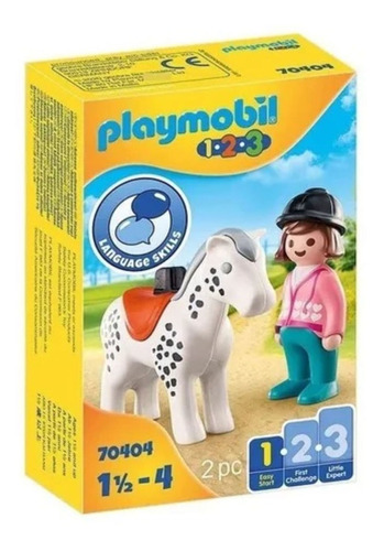 Figura Jinete Con Caballo Playmobil 123