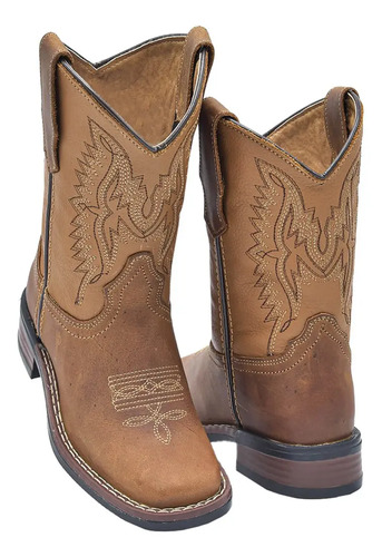 Bota Vaquera Larga Dogi 6100 Piel Moda Casual 18 Al 21.5