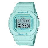 Reloj Casio Mujer Baby-g Bgd-560cr Sumergible. Color De La Malla Aguamarina