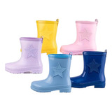 Botas De Lluvia Forrada Infantil Talla 31-35 Antideslizante