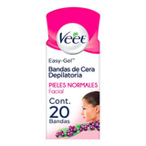 Veet Bandas Depilatorias Faciales De Cera Fría Para Piel