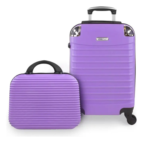 Set De Maletas + Neceser Carry On Avion 10kgs. Etco Travel | Envío gratis