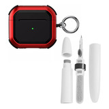 Funda Uso Rudo Para AirPods 3 + Pluma Limpiadora + Gancho