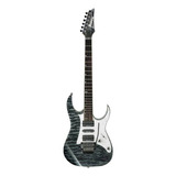 Guitarra Eléctrica Ibanez Rg950qmz Solidbody De Arce/tilo 2013 Black Ice Con Diapasón De Palo De Rosa