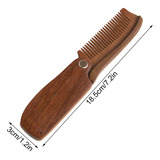 Peineta De Madera Plegable Personalizada Para Hombre, Barba