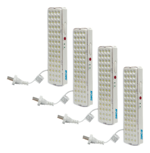 Luz Emergencia Sica 60 Leds 5.5hs Autonomía Pack X 4u