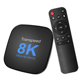 Caja De Tv Transpeed 8k Mx10 Negro 4gb Android 13