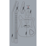 Plantilla Guitarra Coronet - Luthier - Mdf 6mm