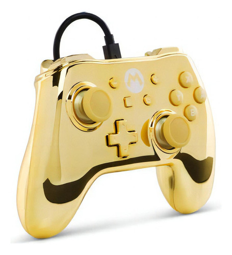 Controle Nintendo Switch Mario Dourado