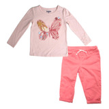 Set 2 Piezas Blusa Niña Varios Diseños Con Pantalón Carters