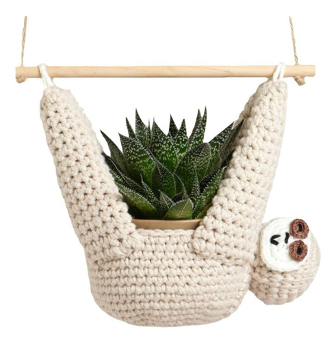 . Crochet Home Decor Macetero Para Amantes Las Plantas