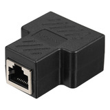 Rj45 Splitter Adaptador Conector 1 A 2 Puertos Hembra Para C