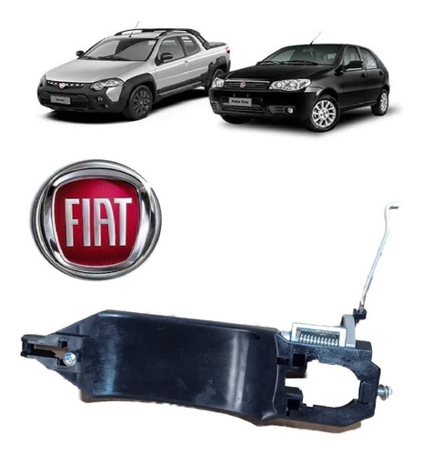 Suporte Maçaneta - Fiat Palio Econommy 2004-2007 / Esqueredo