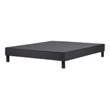 Base Cama Completa 1.5 Plazas Rosen 1.05x1.90m Negro Grafito