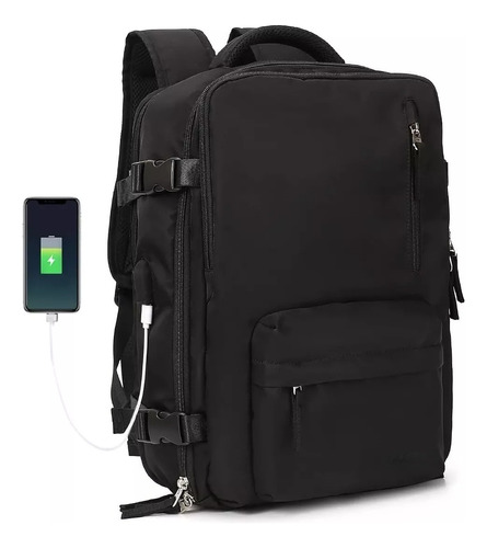 Mochila Bolsos Viaje Impermeable Para Notebook Zapatos Y Usb