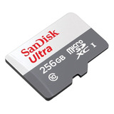 Cartão Micro Sdxc 256gb Sandisk Ultra Classe 10 100mb/s Fhd
