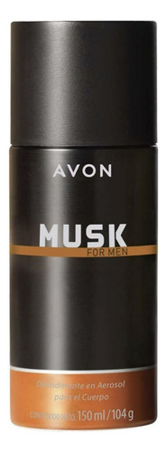 Desodorante En Aerosol Masculino Avon 150ml Fragancia Musk For Men