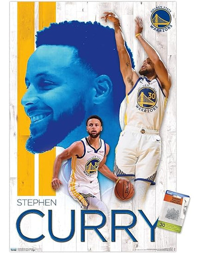 Nba Golden State Warriors Stephen Curry 19 Wall Poster