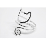 Anillo Gato Espiral Plata 925 ¡¡¡envio Gratis!!!