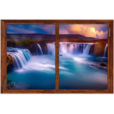 Boodecal 22.9 X 15 Pulgadas 3d Cascada Río Paisaje Falso Ven