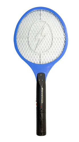 Raquete Mata Mosquito Elétrica Recarregável Alfacell Azul