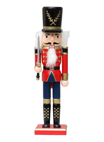 Soldado Cascanueces Espada Navideño 30cm Decoración Navidad