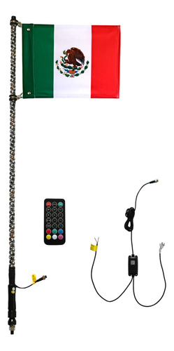 Antena Led Bluetooth Rzr 150cm, Flexible, Dancing, Rgb,