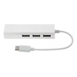 Convertidor Tipo C A Rj45 Lan Hub 3 Usb 2.0