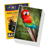 Papel Fotográfico Foto Brilhante Glossy 180g A4 C/ 50 Folhas Cor Branco