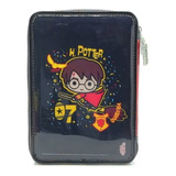 Cartuchera Harry Potter 1 Cierre Con Utiles Hp205 Original 