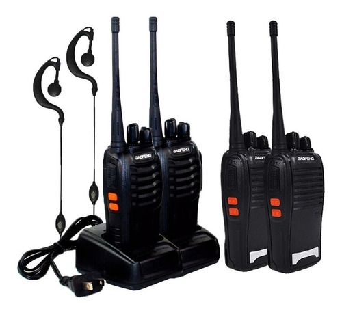 Kit 4 Radio Comunicador 777s Profissional Ht Uhf 16 Canaisnf