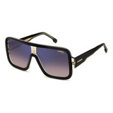 Lentes De Sol Carrera Unisex Flaglab 14 Color Black Beige Color De La Lente Marrón Oscuro Color De La Varilla Negro/dorado Color Del Armazón Negro Diseño Cuadrado