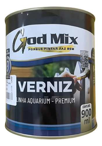 Verniz Para Madeira Premium Base Água Sem Odor Lata 900 Ml