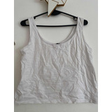 Remera Rusty Musculosa Xl Tela Blanca Algodón