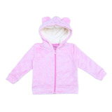 Roupa Bebê Casaco Capuz Menina Barato Quentinho Fleece